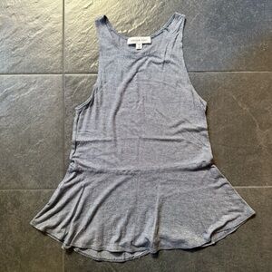 Amour Vert Karri Peplum Modal Tank Top